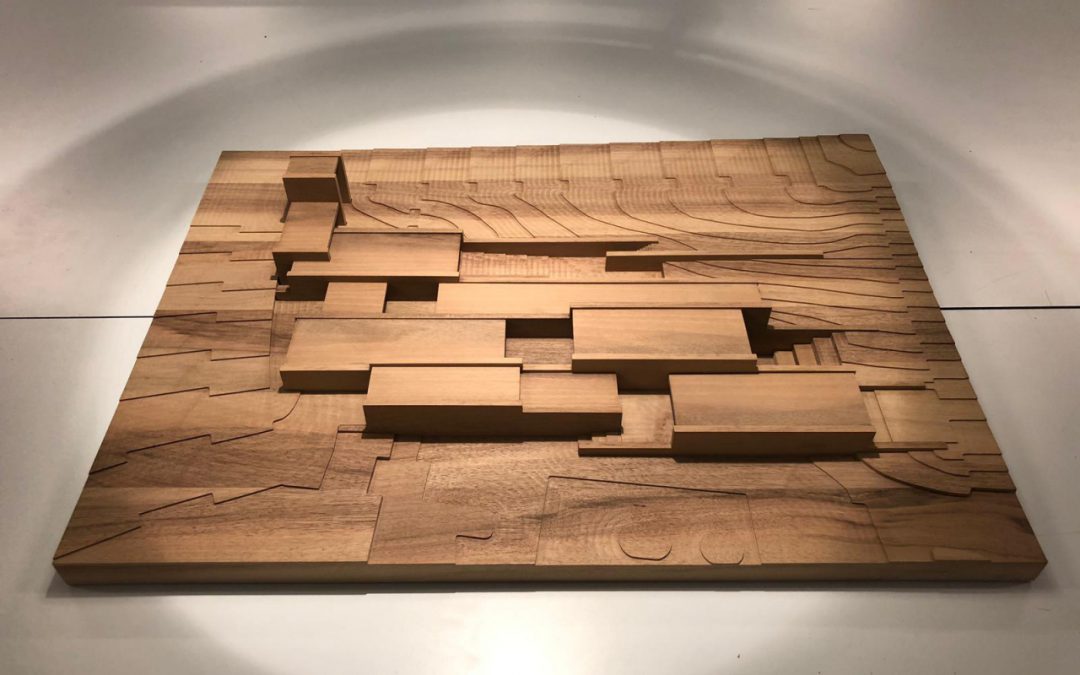 Maquette d’architecture bois massif